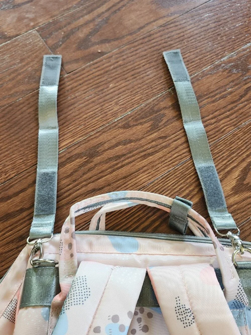 Baby Diaper Bag Backpack Large Capacity Pink Travel Mommy Bag Multi Pocket